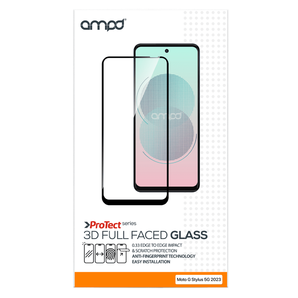 AMPD 3D Full Faced Tempered Glass for Motororla Moto G Stylus 5G (2024) by AMPD