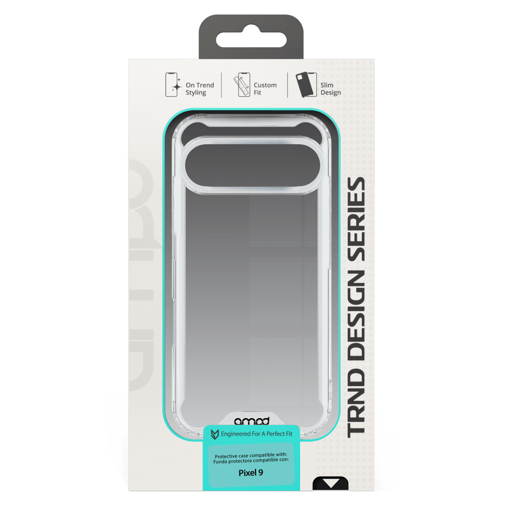 AMPD TPU / Acrylic Crystal Clear Case for Google Pixel 9 / Pixel 9 Pro by AMPD
