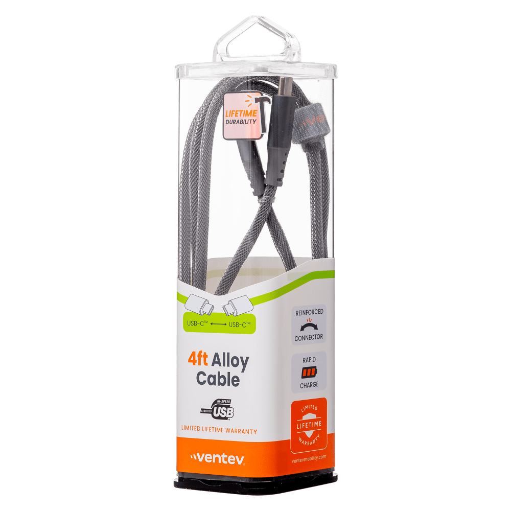 Ventev Alloy USB-C to USB-C High Speed Ultradurable 4 Foot Cable by Ventev