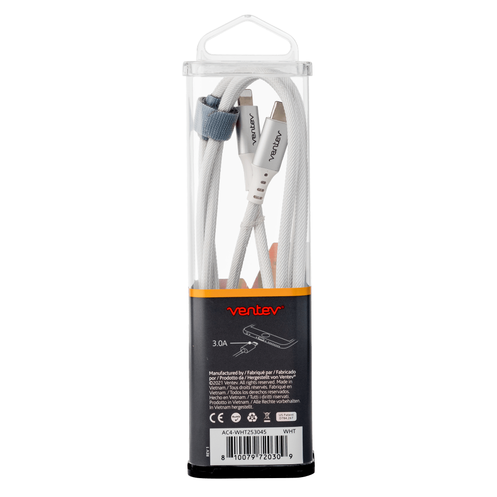 Ventev Alloy USB-C to Apple Lightning High Speed Ultradurable 4 Foot Cable by Ventev