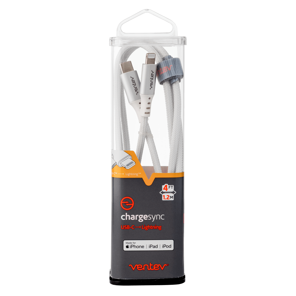 Ventev Alloy USB-C to Apple Lightning High Speed Ultradurable 4 Foot Cable by Ventev
