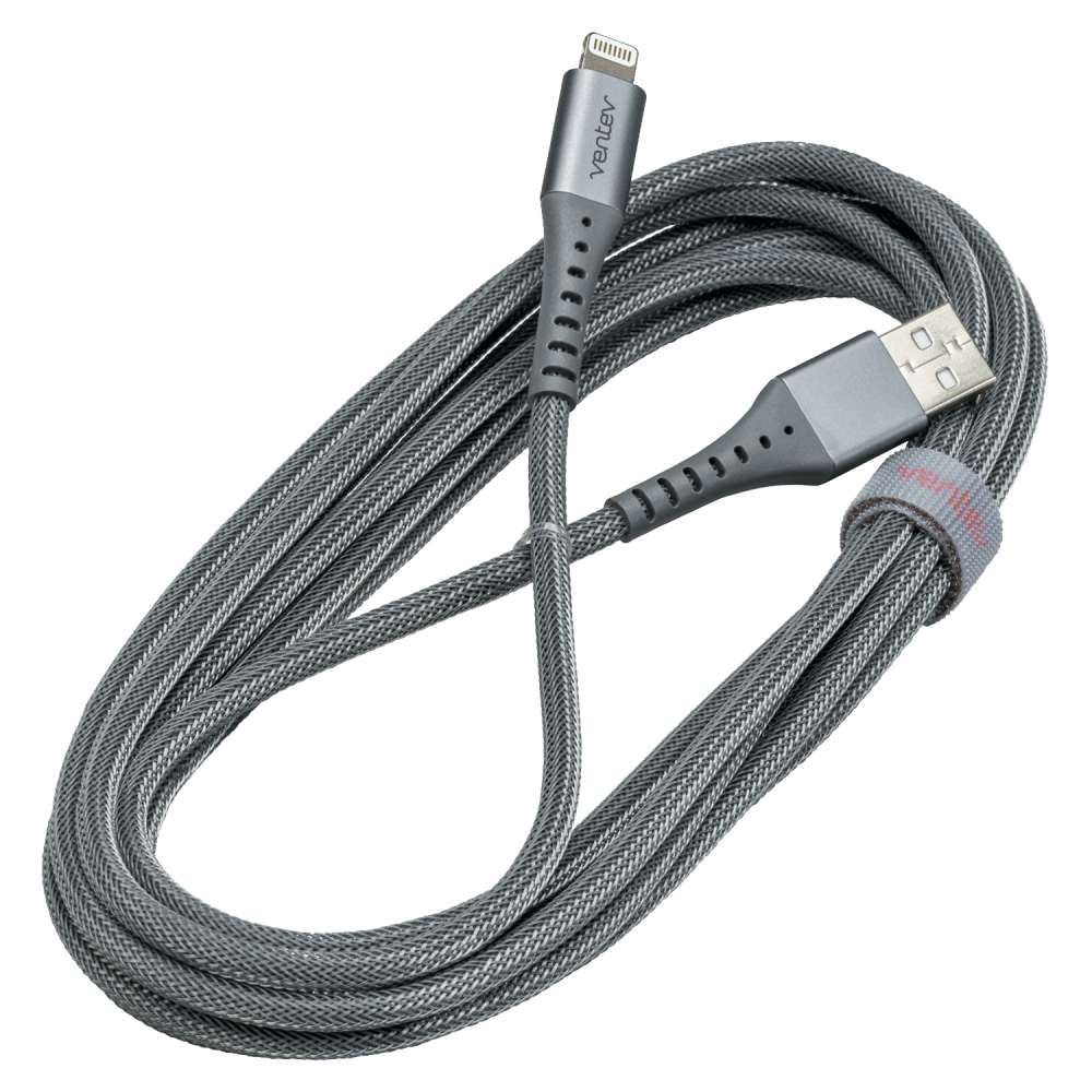 Ventev Alloy USB-A to Apple Lighting High Speed Ultradurable 10 Foot Cable by Ventev