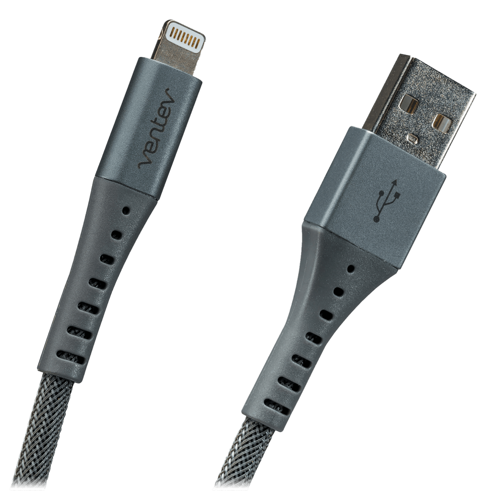 Ventev Alloy USB-A to Apple Lighting High Speed Ultradurable 10 Foot Cable by Ventev