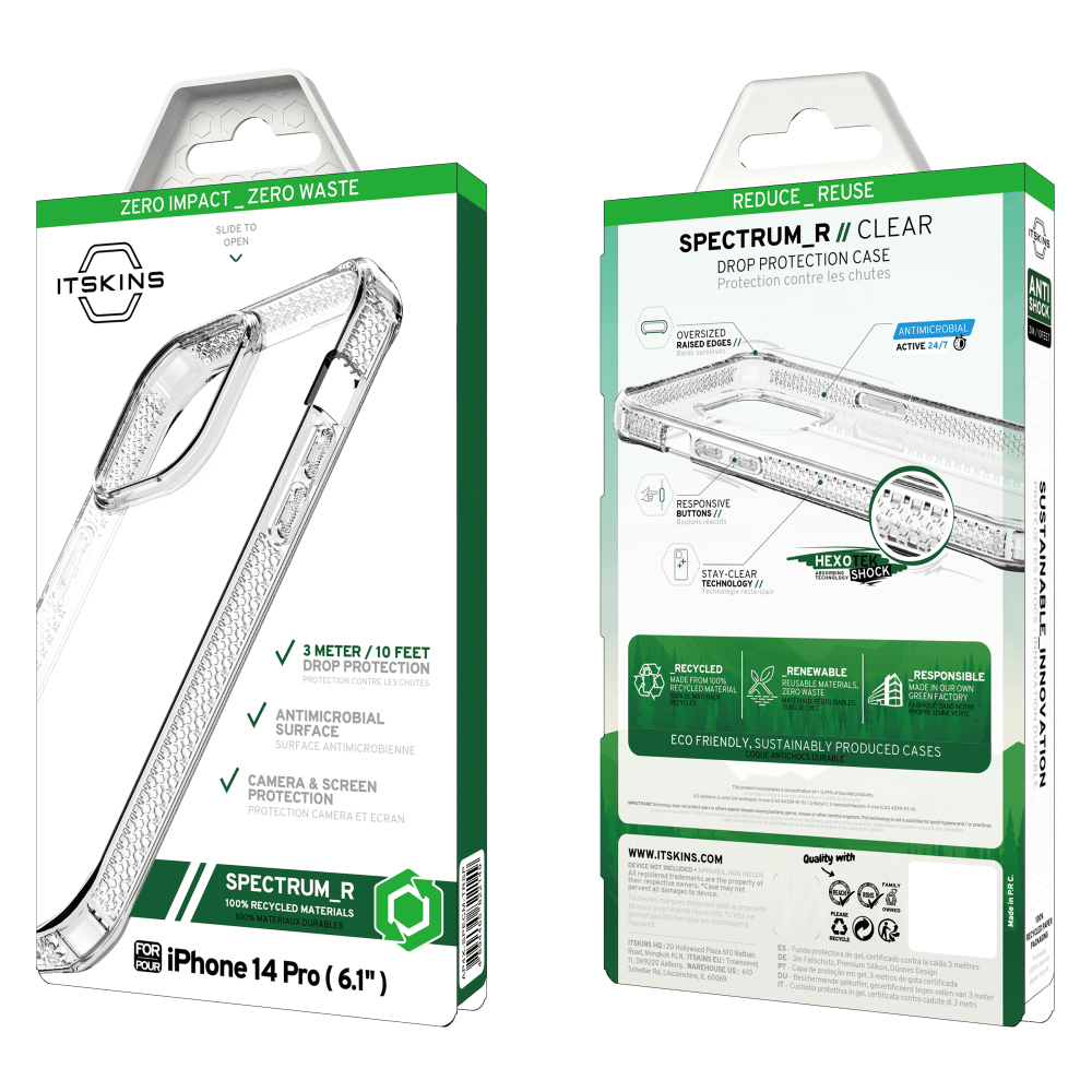 ITSkins Spectrum_R Clear Case for Apple iPhone 14 Pro by ITSkins