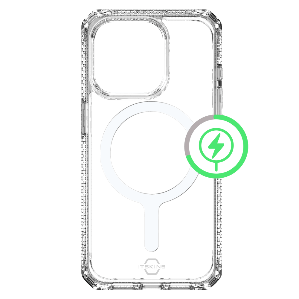 ITSkins Hybrid_R Clear MagSafe Case for Apple iPhone 15 Pro Max
