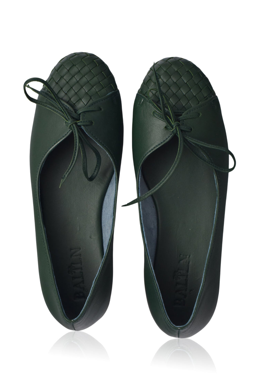 Alexandra Woven Leather Flats