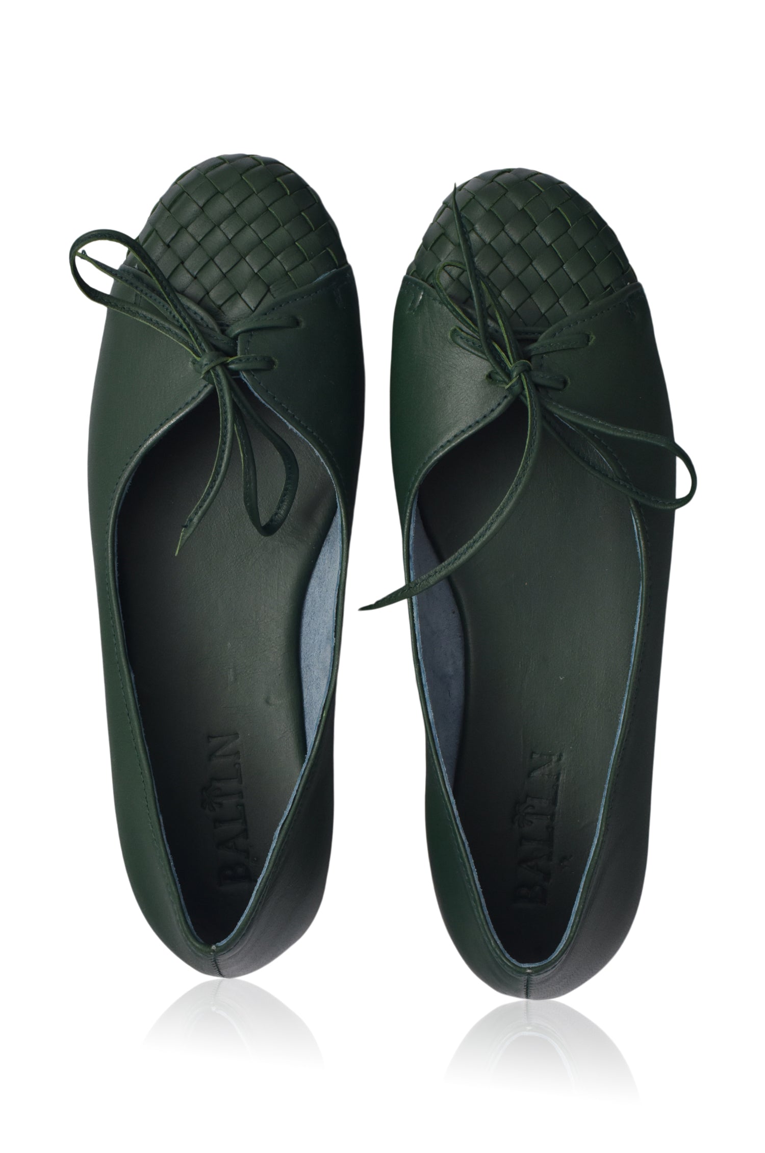Alexandra Woven Leather Flats
