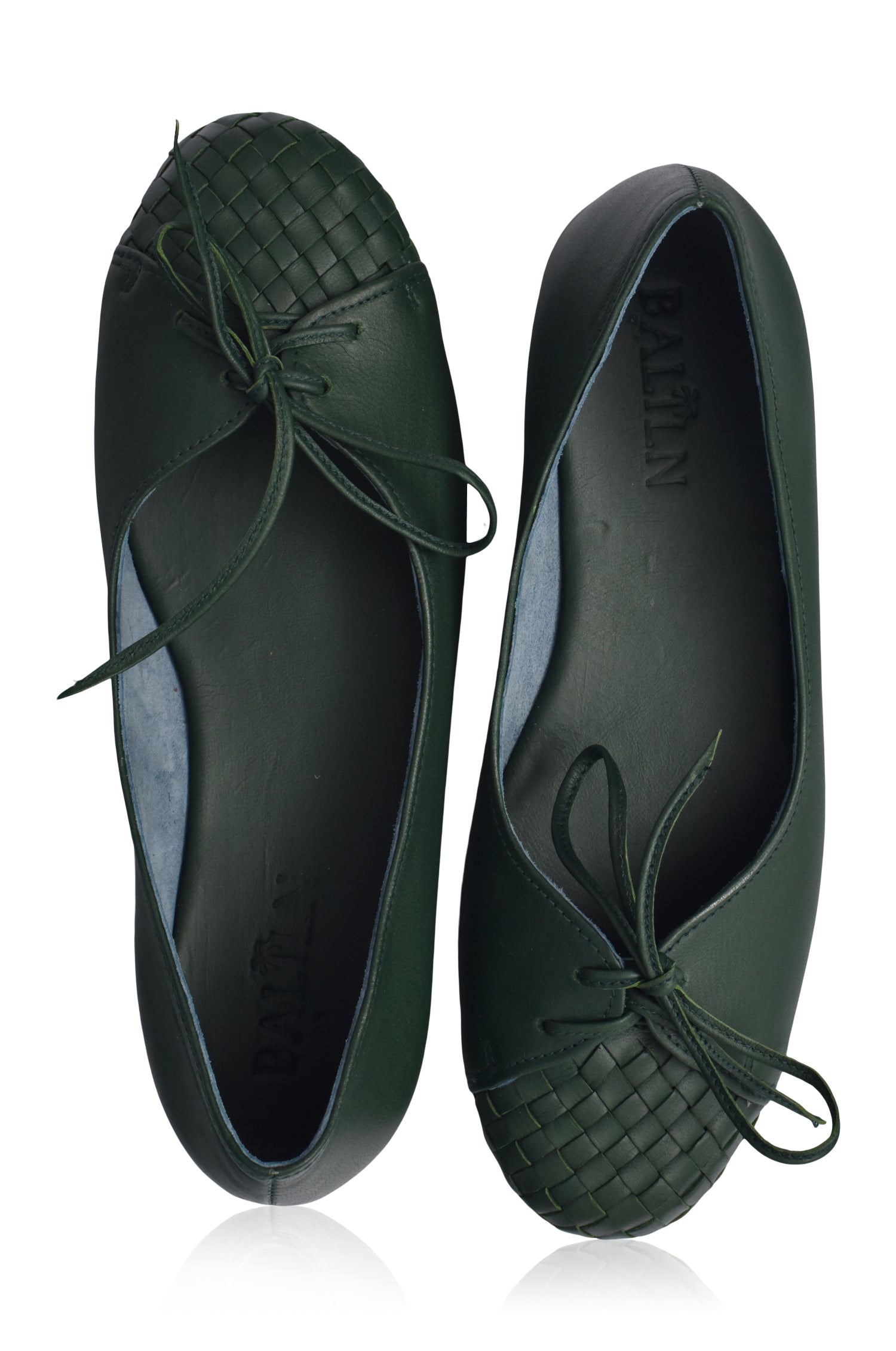 Alexandra Woven Leather Flats