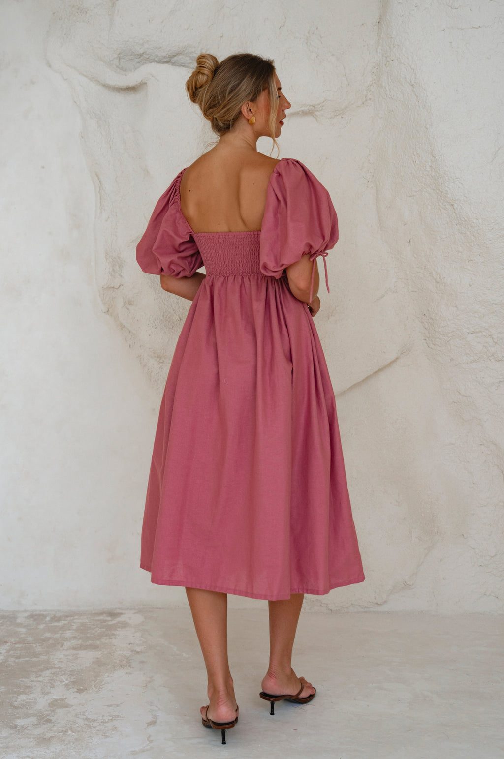 Atrani Puff Sleeve Dress