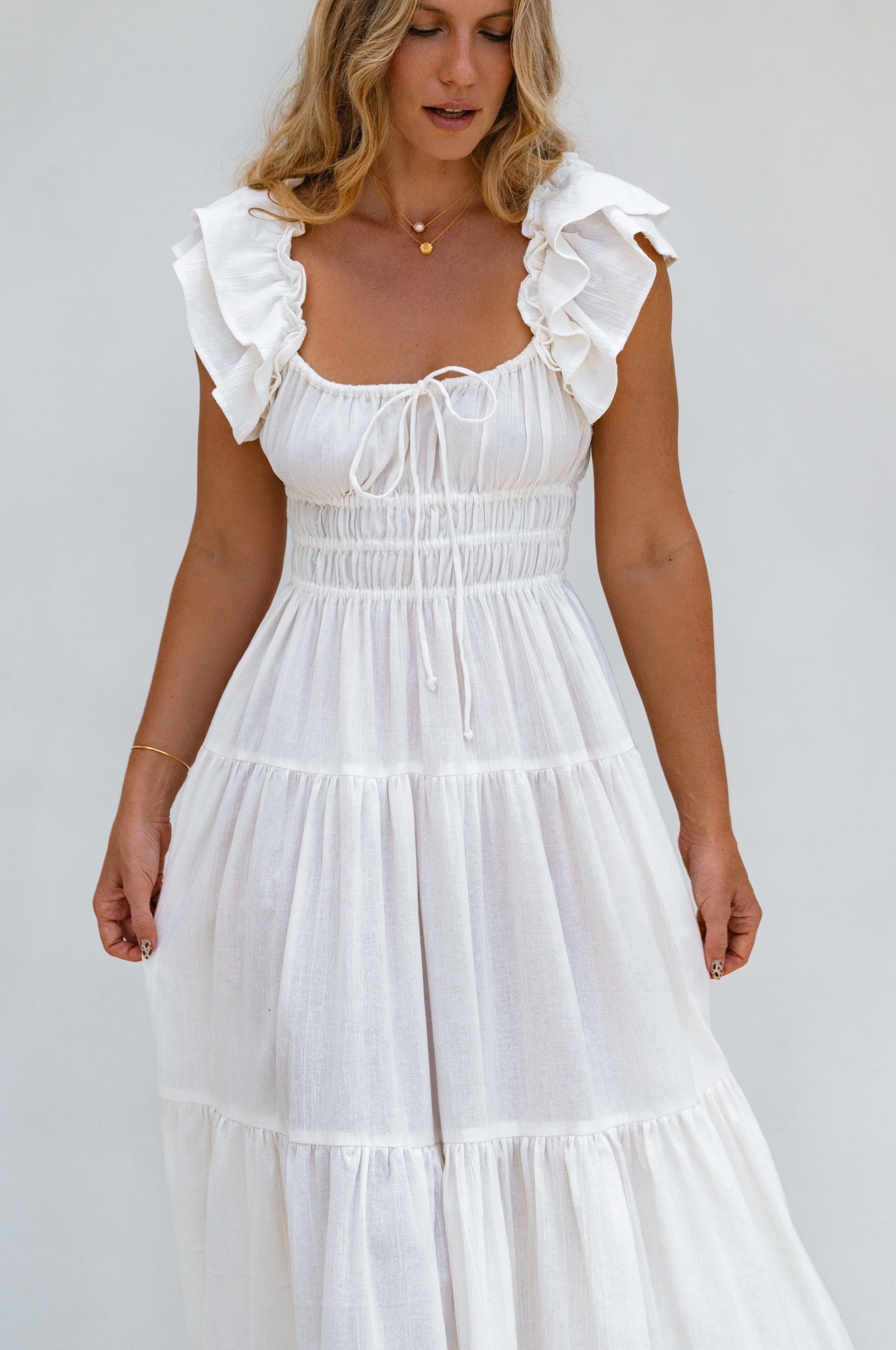 Aura Ruffled Maxi Dress