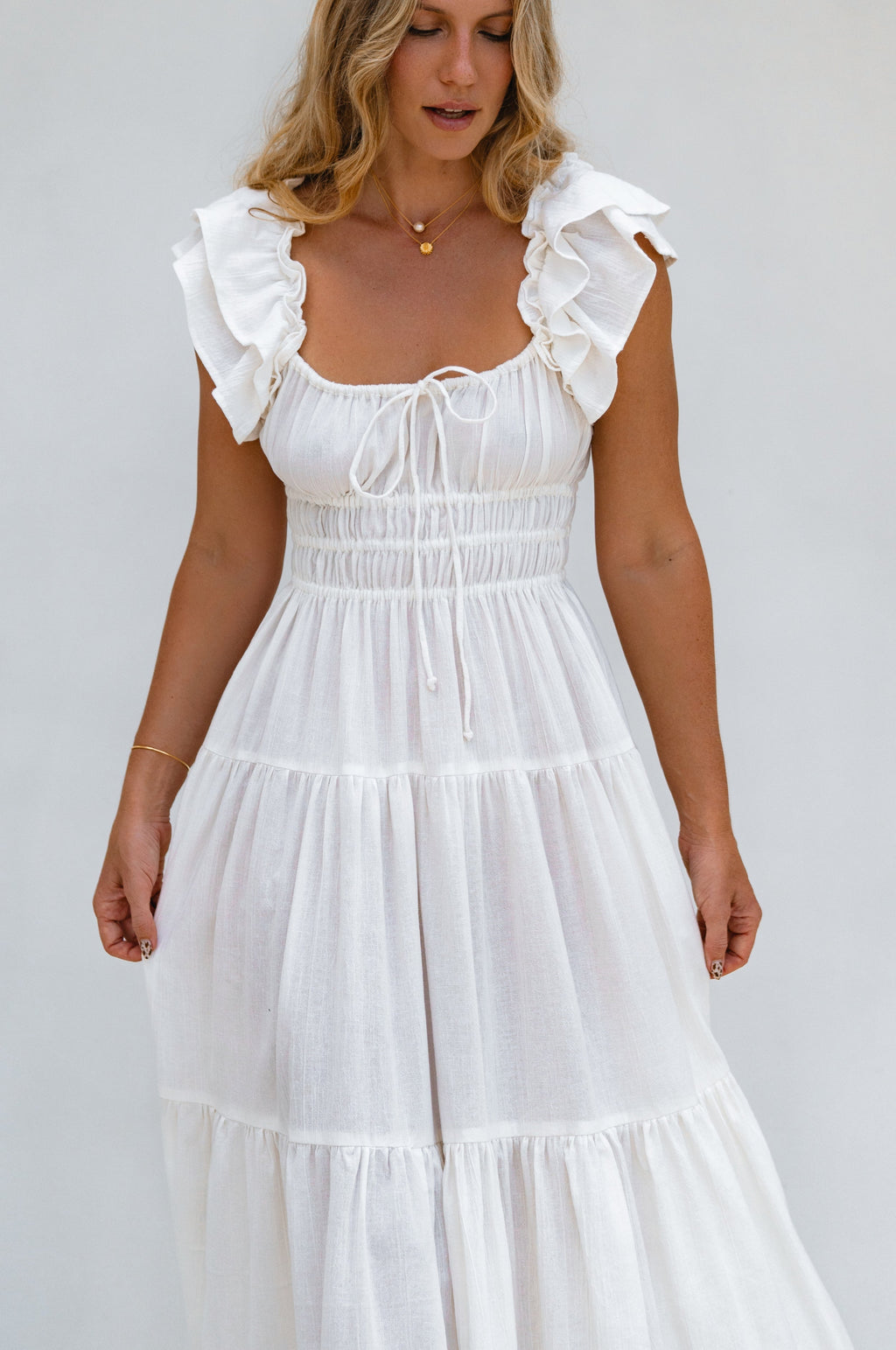 Aura Ruffled Maxi Dress