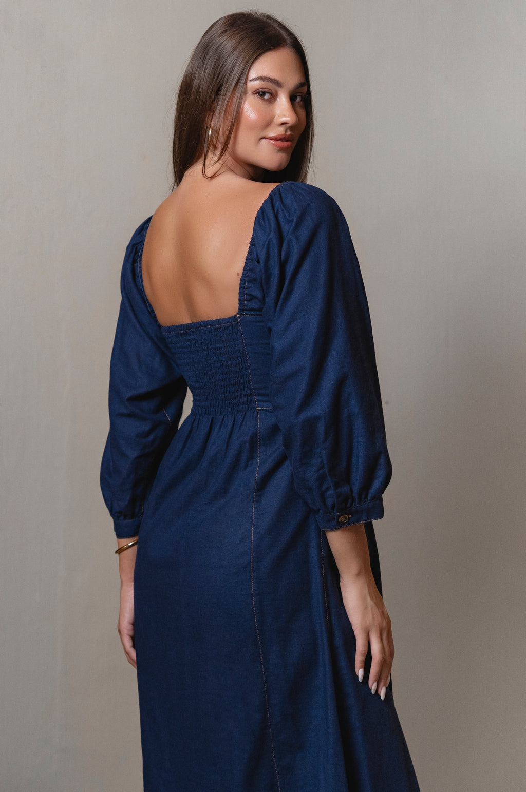 Avignon Button Down Long Sleeve Dress
