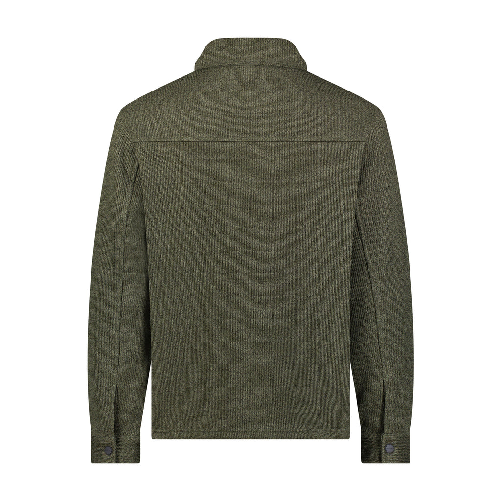 Mens Sweater Fleece Shacket - Dusty Green by Spyder