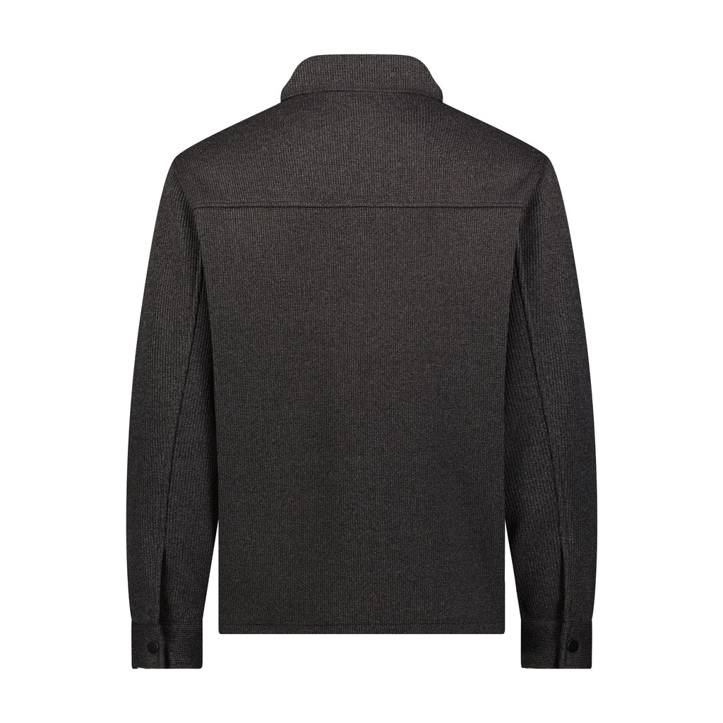 Mens Sweater Fleece Shacket - Pewter by Spyder