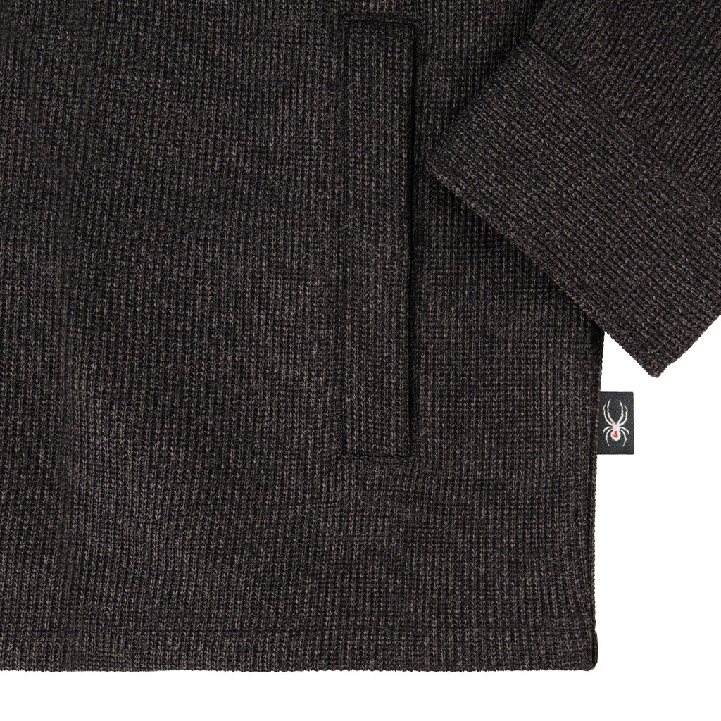 Mens Sweater Fleece Shacket - Pewter by Spyder