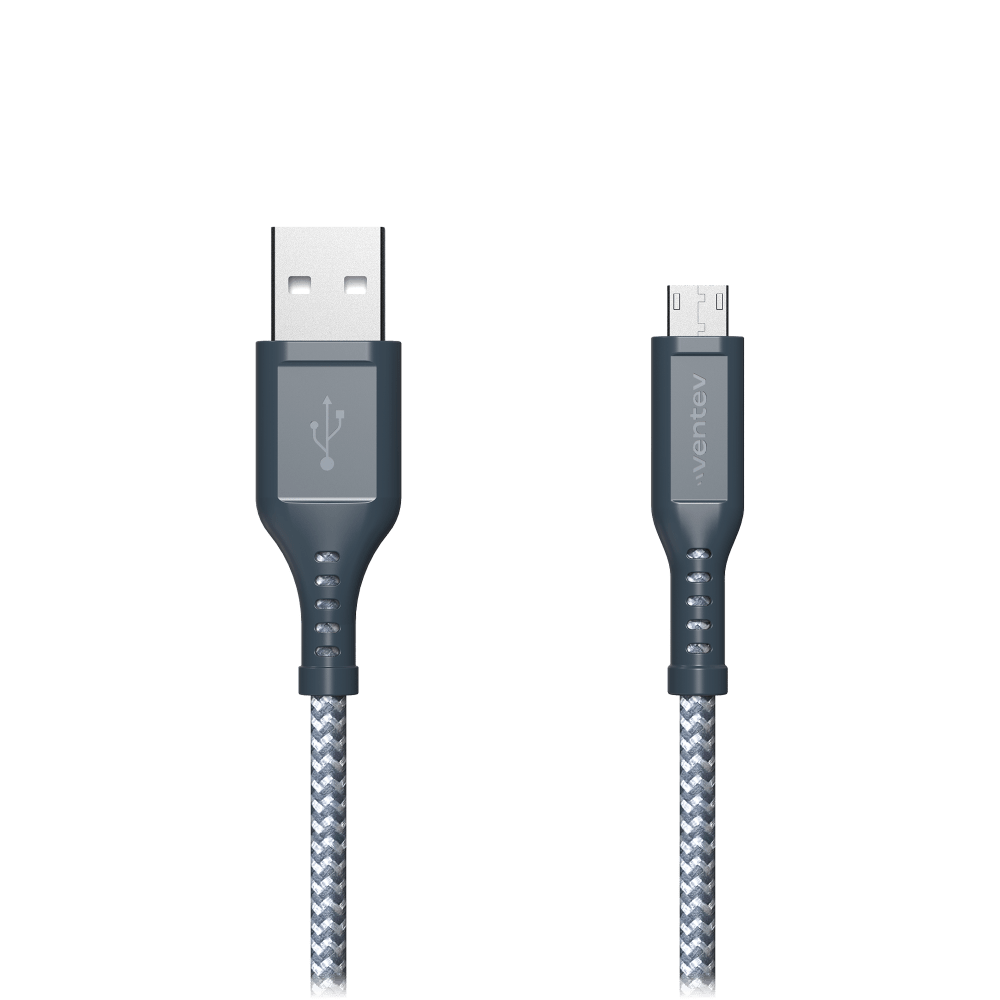 Ventev Braided USB A to Micro USB High Speed 6 Foot Cable by Ventev