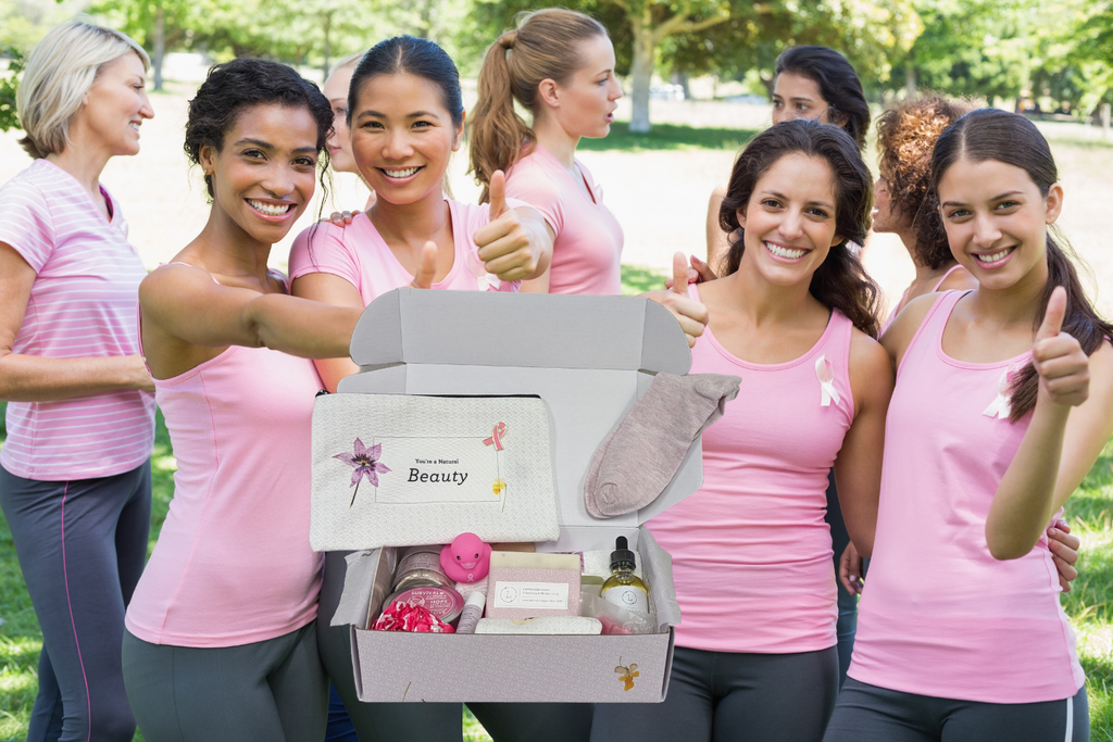 Breast cancer Awareness Gift Box - Hope for a warrior / a survivor - this is a support care pamper package - ALL Natural by Lizush