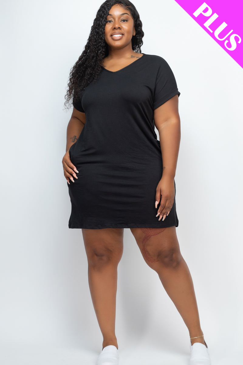 Cap Sleeve Pocket Mini Dress by OyeraCharisma