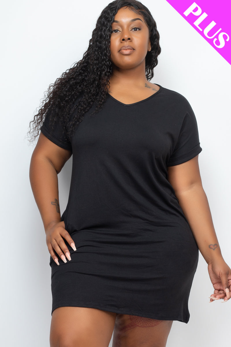 Cap Sleeve Pocket Mini Dress by OyeraCharisma