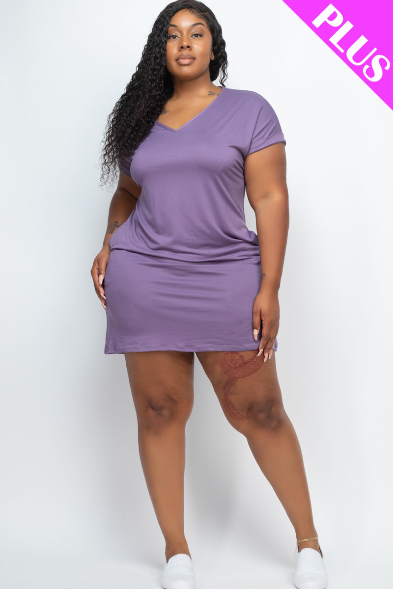 Cap Sleeve Pocket Mini Dress by OyeraCharisma