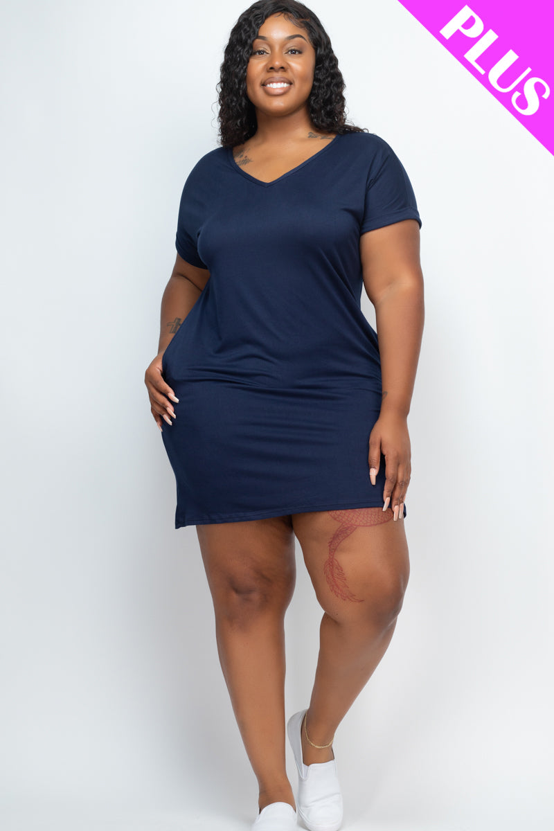 Cap Sleeve Pocket Mini Dress by OyeraCharisma