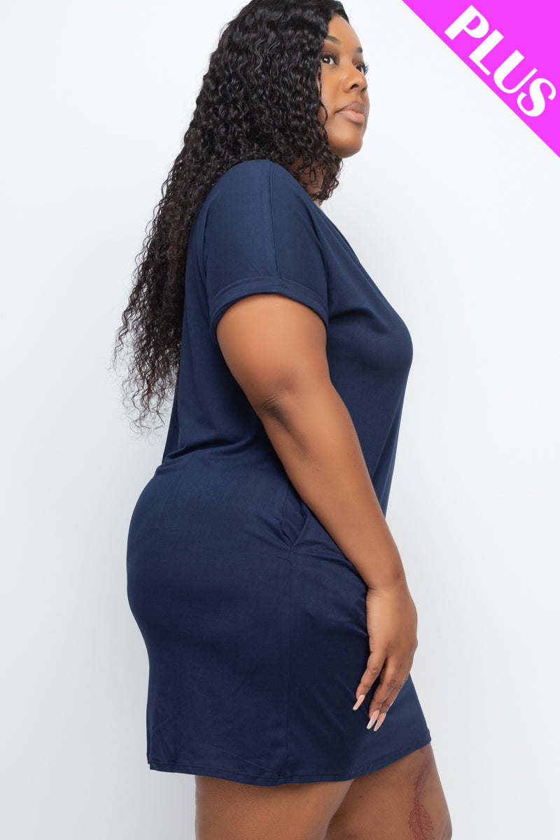 Cap Sleeve Pocket Mini Dress by OyeraCharisma