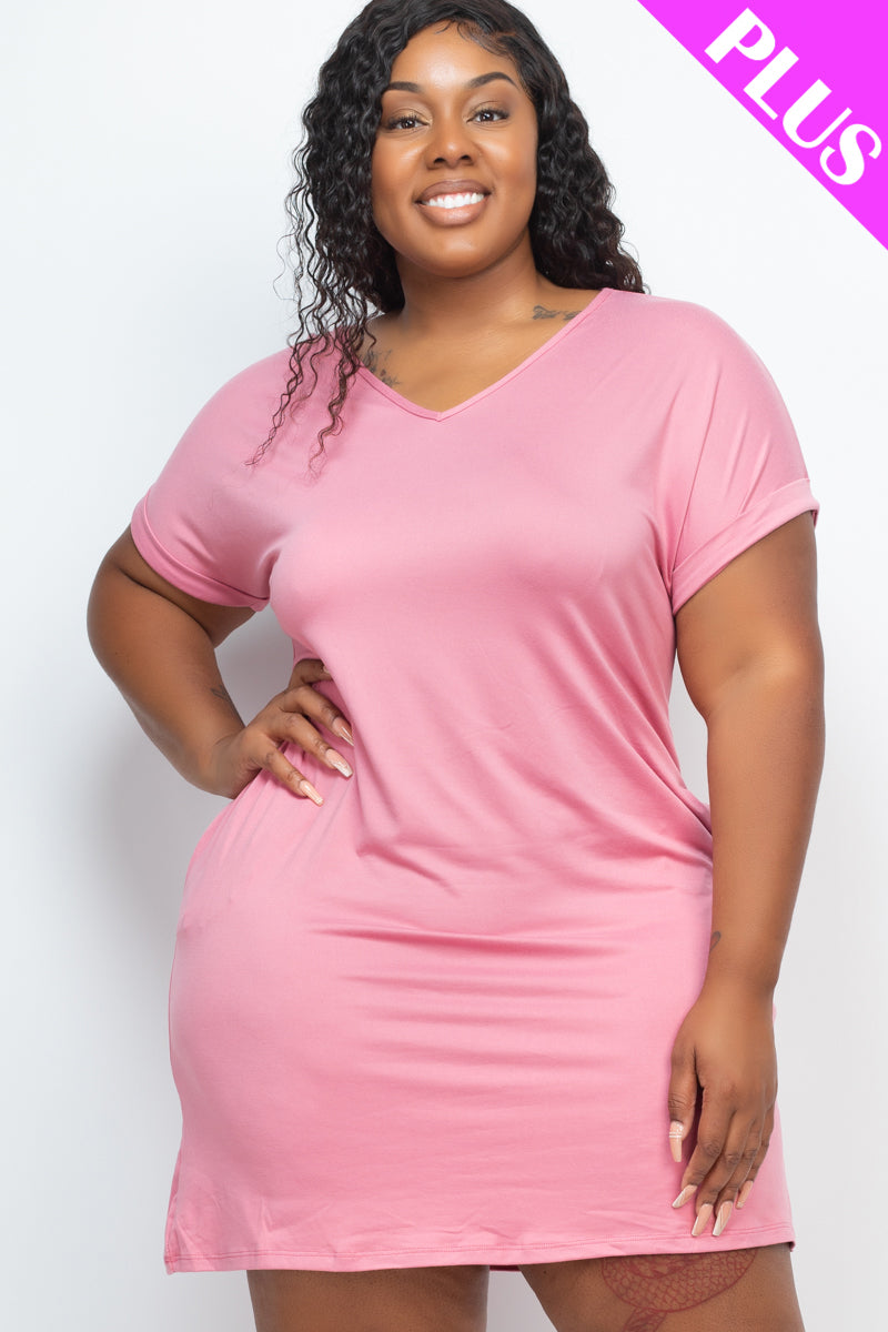 Cap Sleeve Pocket Mini Dress by OyeraCharisma