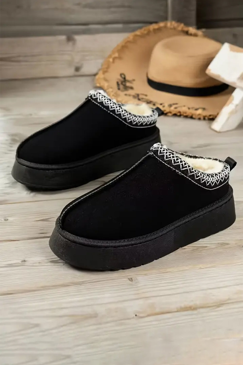 Jade Suede Plush Lined Snow Boots - Threaded Pear