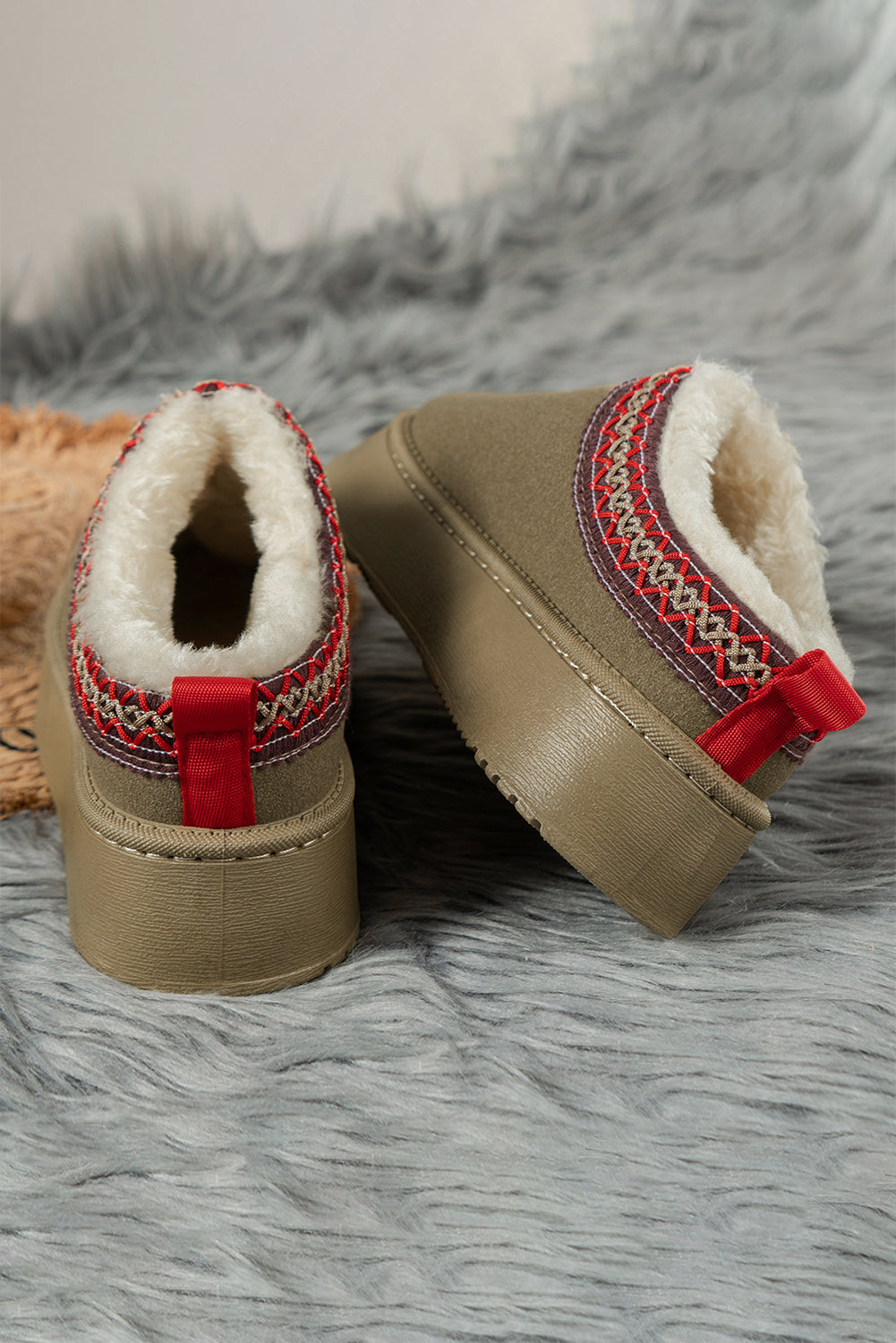 Jade Suede Plush Lined Snow Boots - Threaded Pear