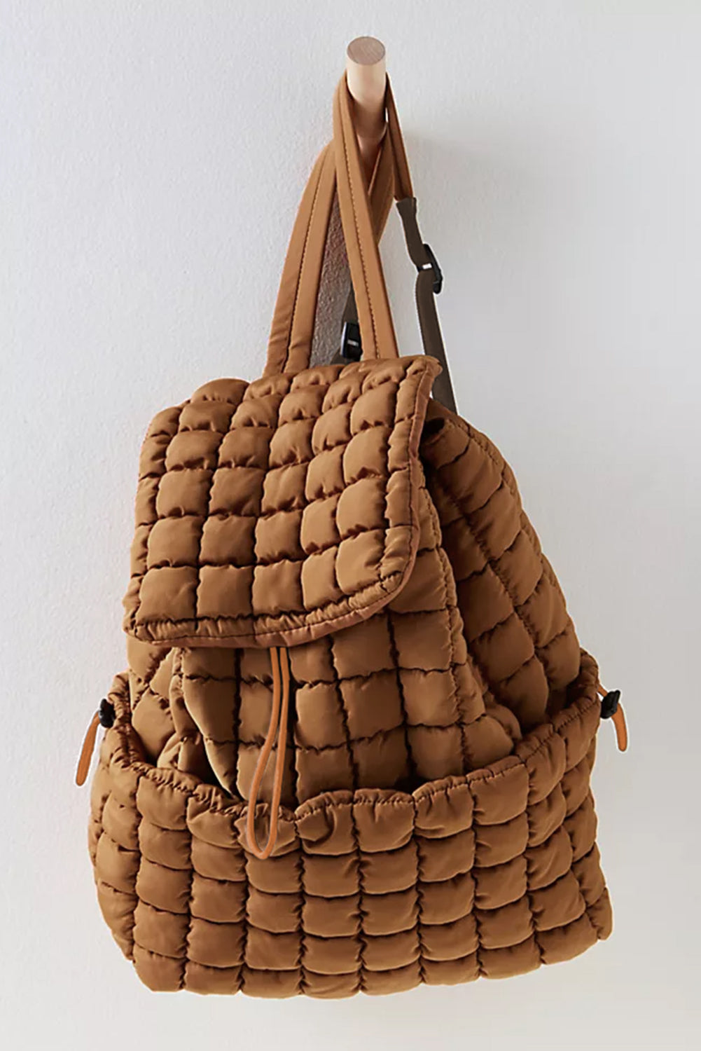 Natalie Quilted Puffer Backpack - Threaded Pear