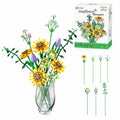 Contixo Sunflower Bouquet Building Set - 975 Pcs, DIY Floral STEM Kit, Home Deco by Contixo