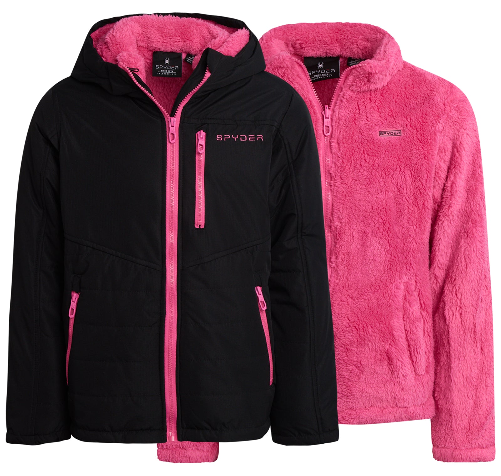 Girls 3-in-1 Jacket - Black by Spyder