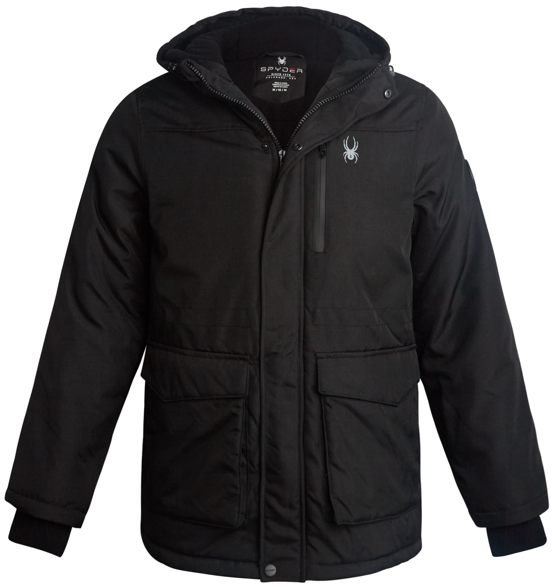 Mens Parka Jacket - Black by Spyder