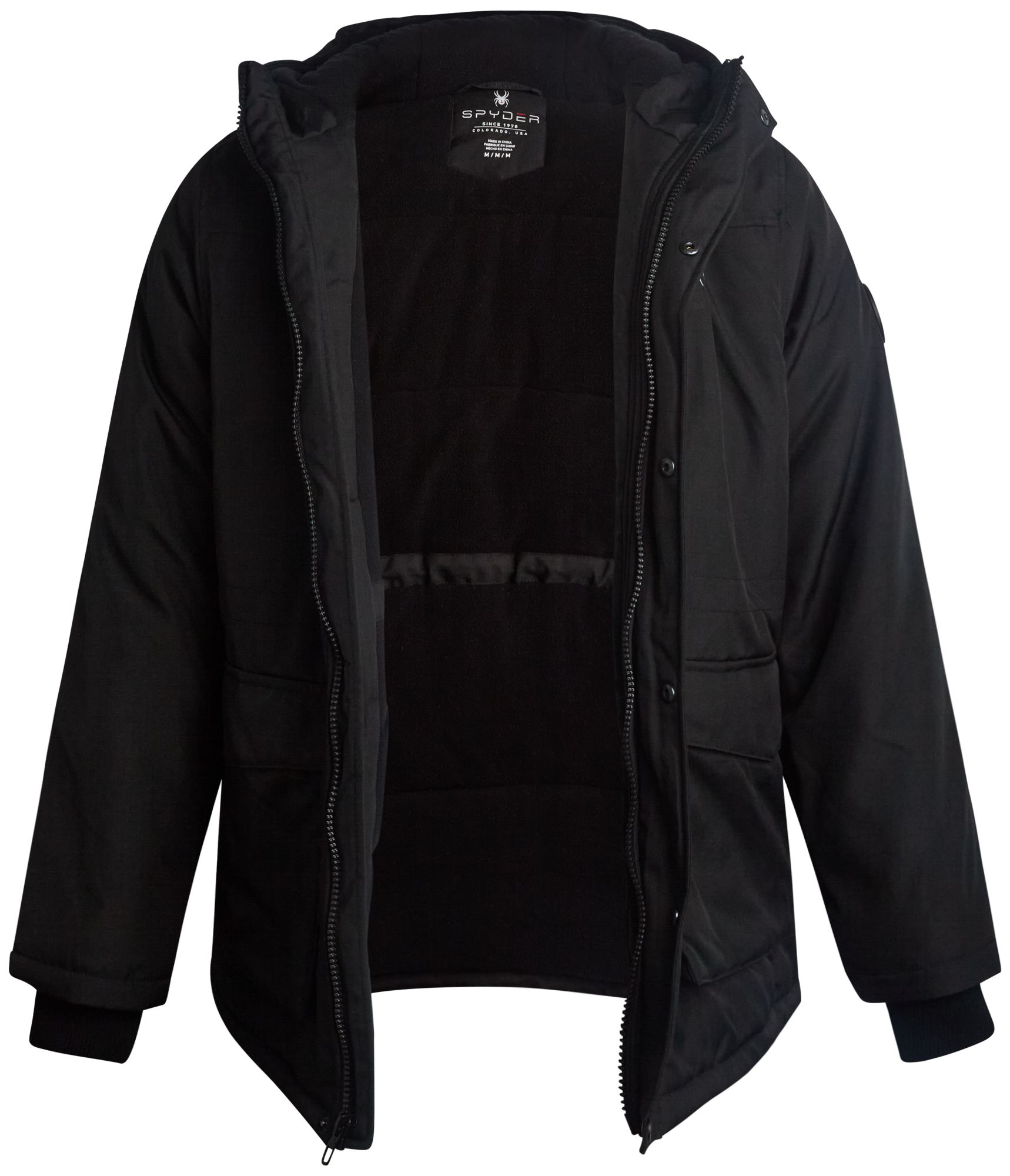 Mens Parka Jacket - Black by Spyder