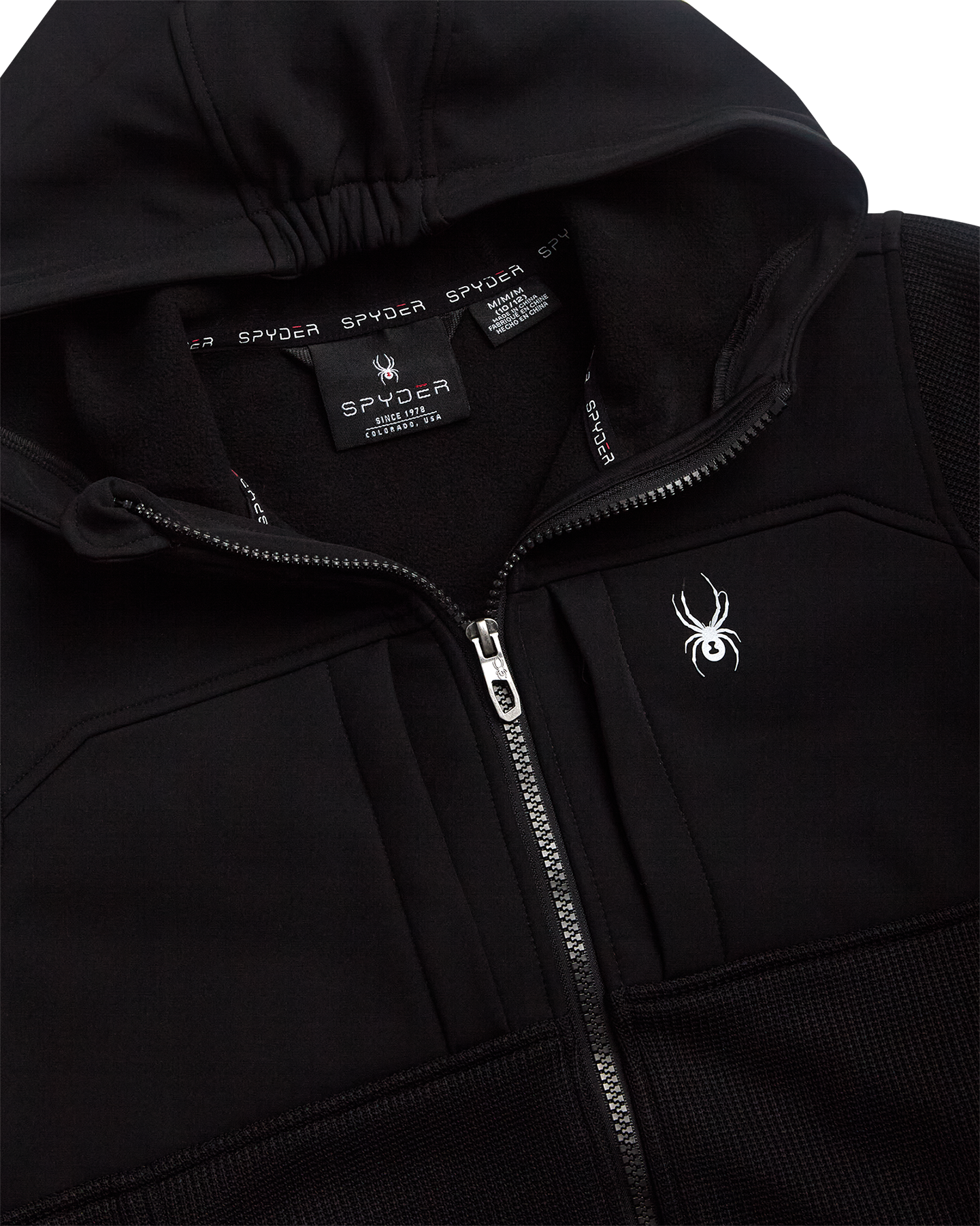 Boys Sweater Fleece Jacket - Black by Spyder