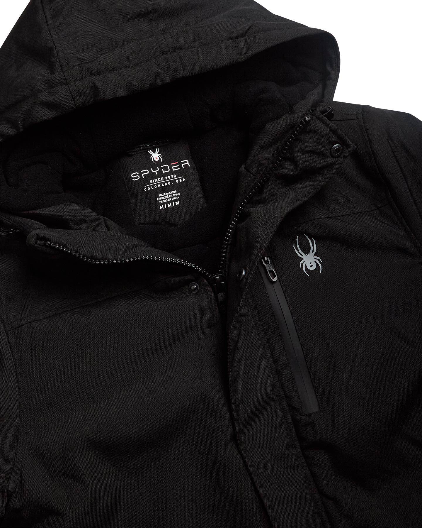 Mens Parka Jacket - Black by Spyder
