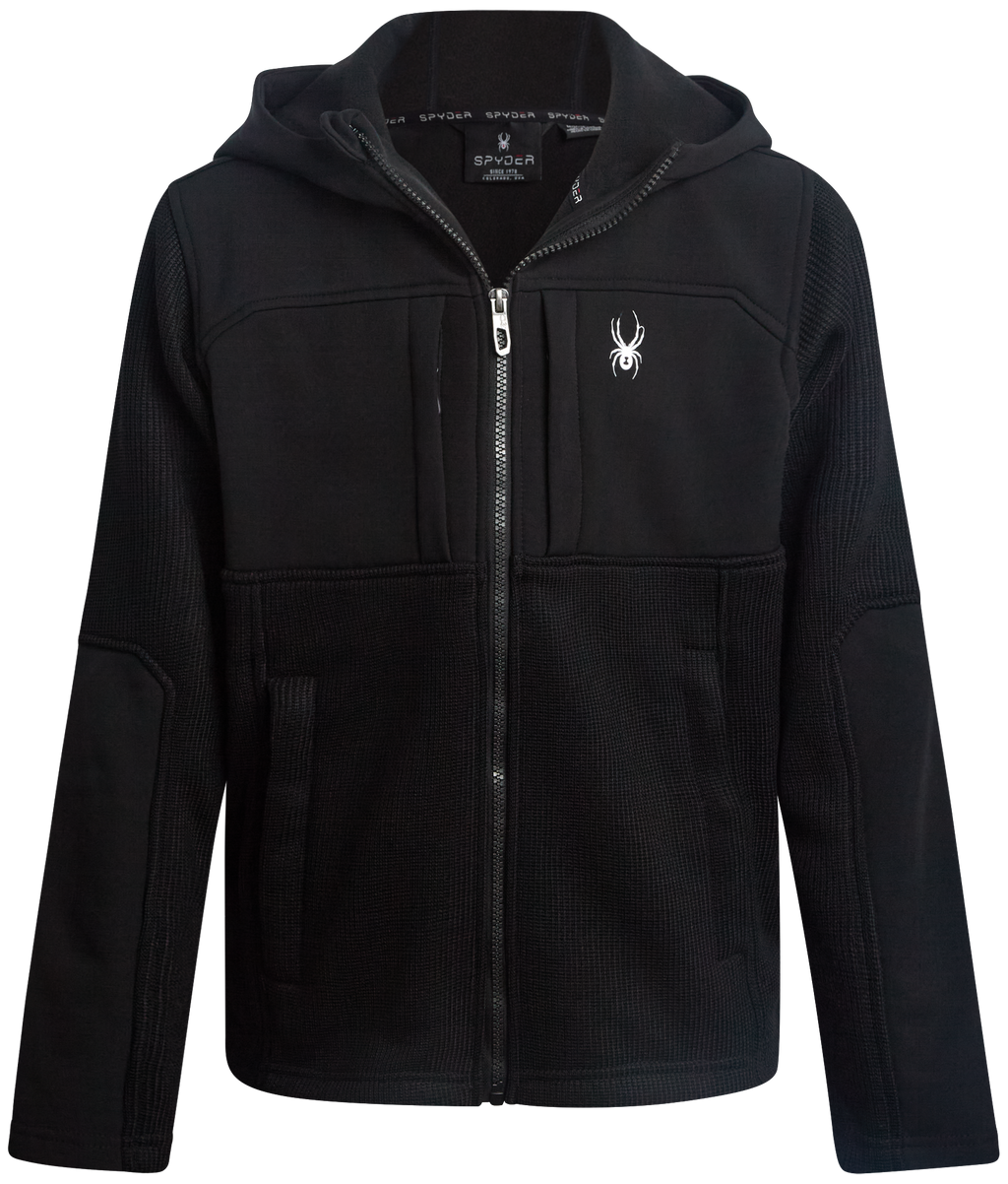 Boys Sweater Fleece Jacket - Black by Spyder