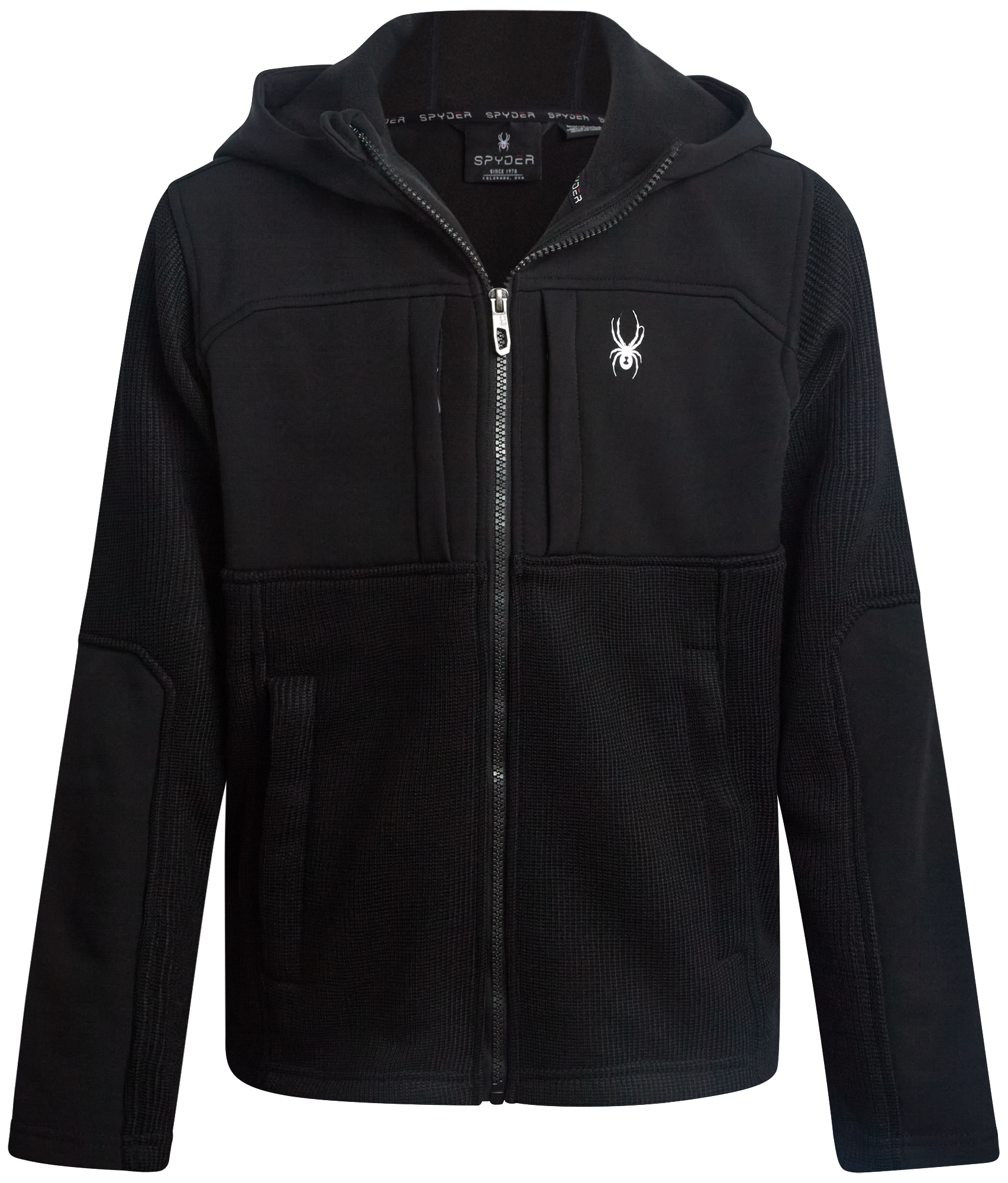 Boys Sweater Fleece Jacket - Black by Spyder