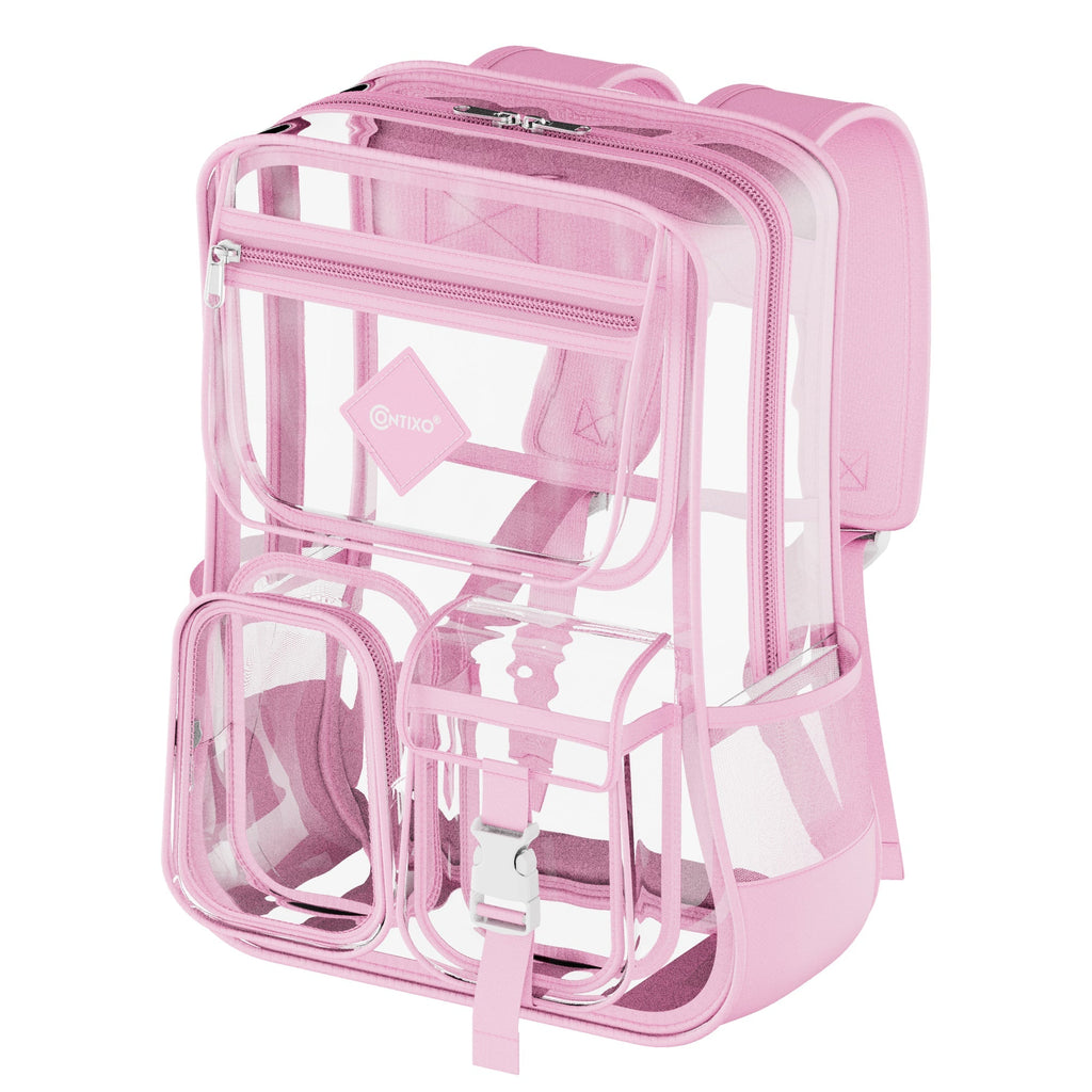 Contixo Heavy Duty Clear Backpack - PVC Transparent, Stadium Ap by Contixo