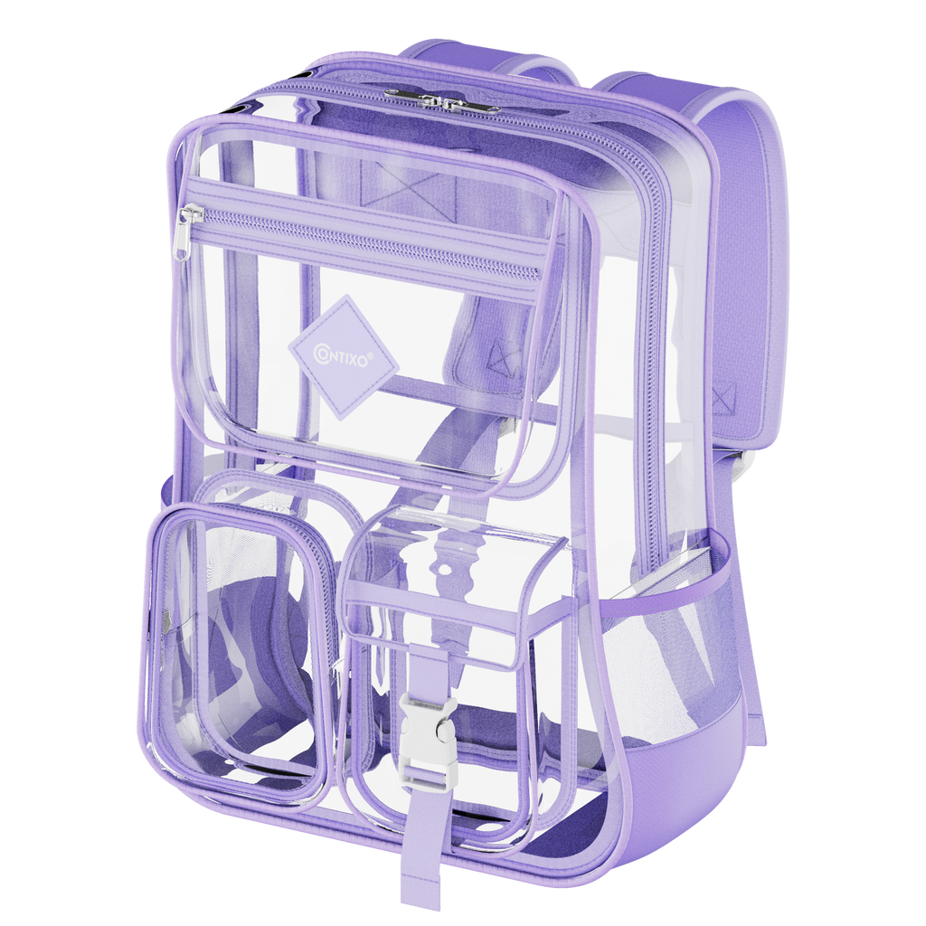 Contixo Heavy Duty Clear Backpack - PVC Transparent, Stadium Ap by Contixo