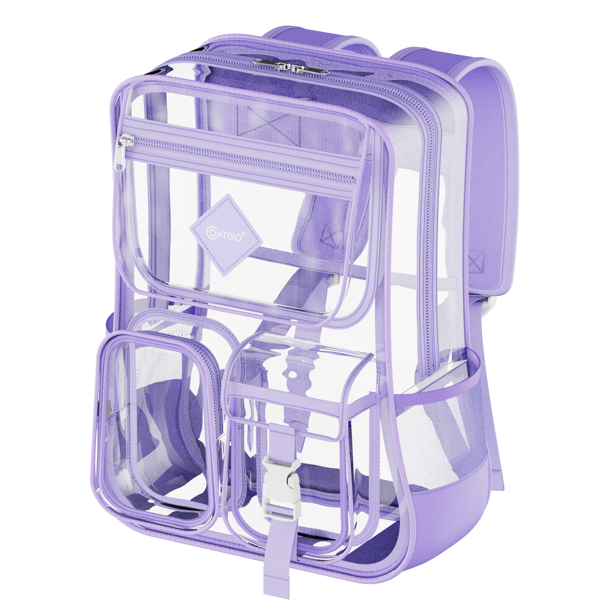 Contixo Heavy Duty Clear Backpack - PVC Transparent, Stadium Ap by Contixo