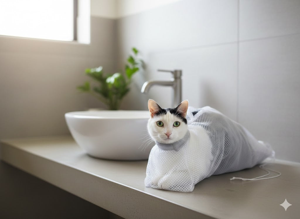 Mesh Cat Bath Sack Small-Large