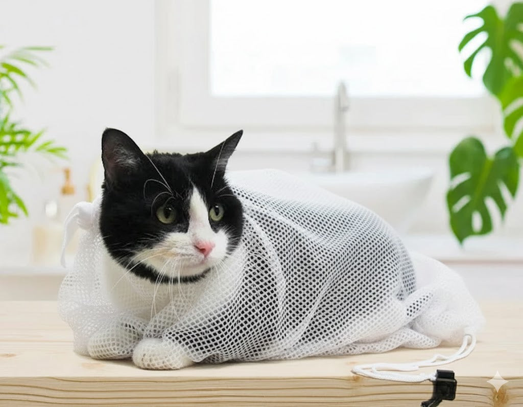 Mesh Cat Bath Sack Small-Large