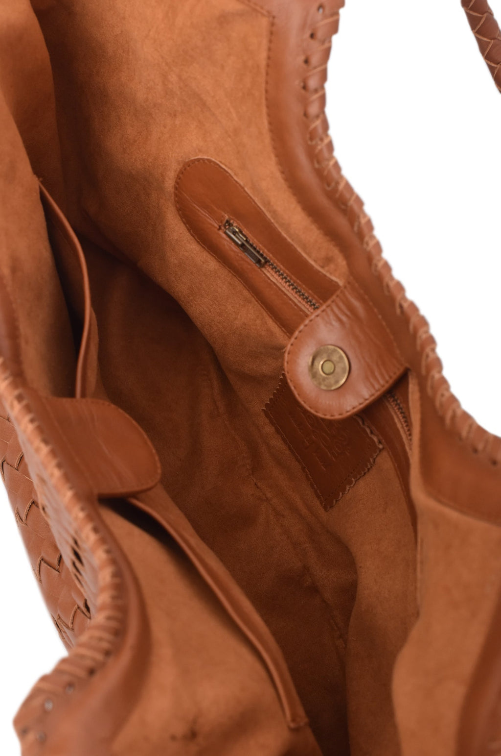 Bellagio Woven Leather Tote Bag