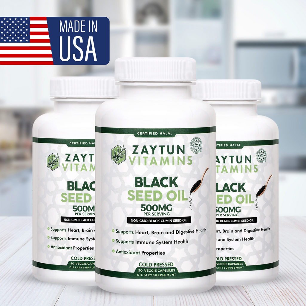 Halal Black Seed Oil Veggie Capsules (3Pack)