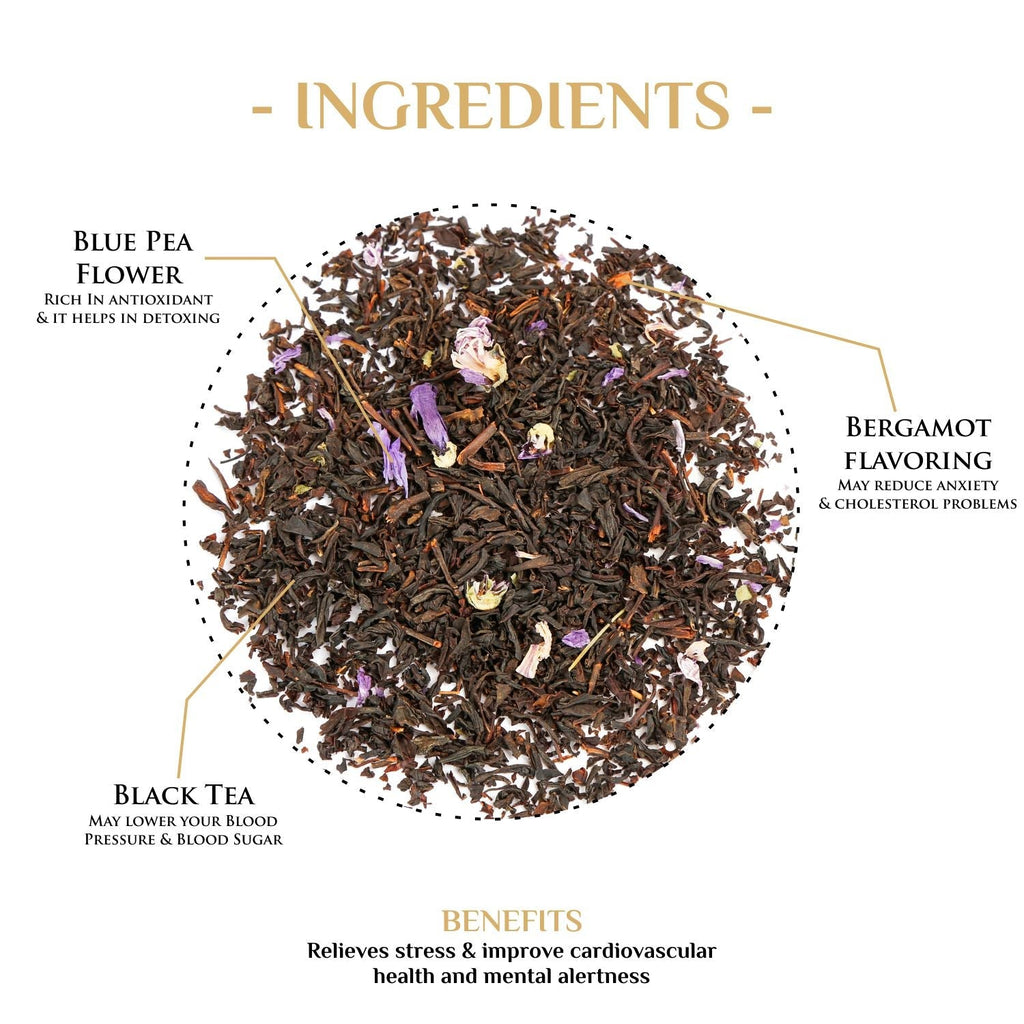 Blue Earl Grey With Aromatic Blue Pea Flower