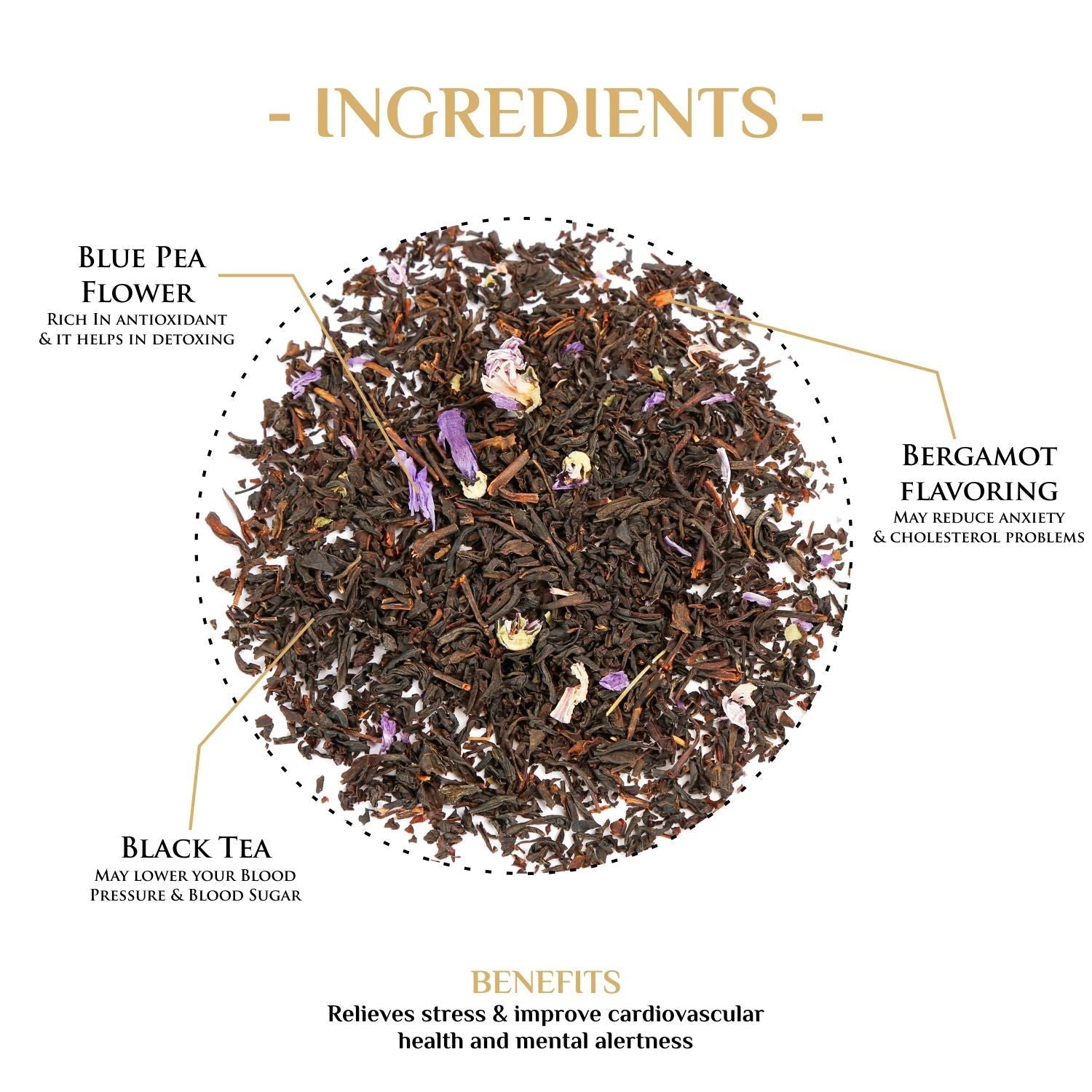 Blue Earl Grey With Aromatic Blue Pea Flower