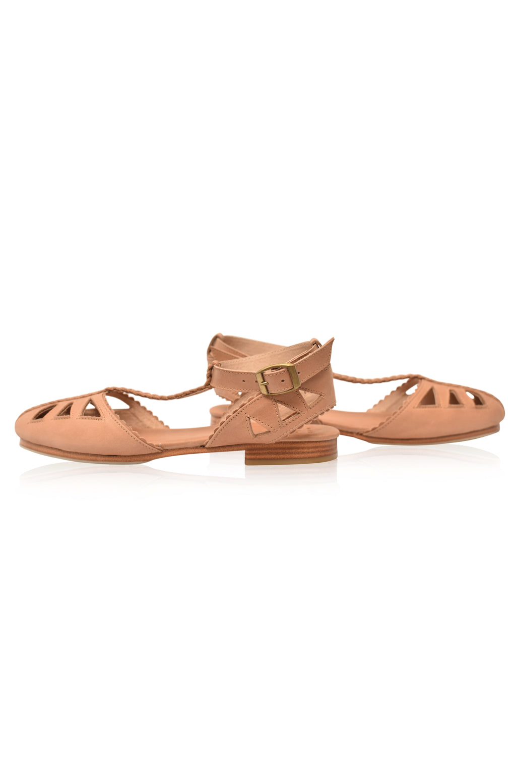 Bounty T-Strap Leather Sandals