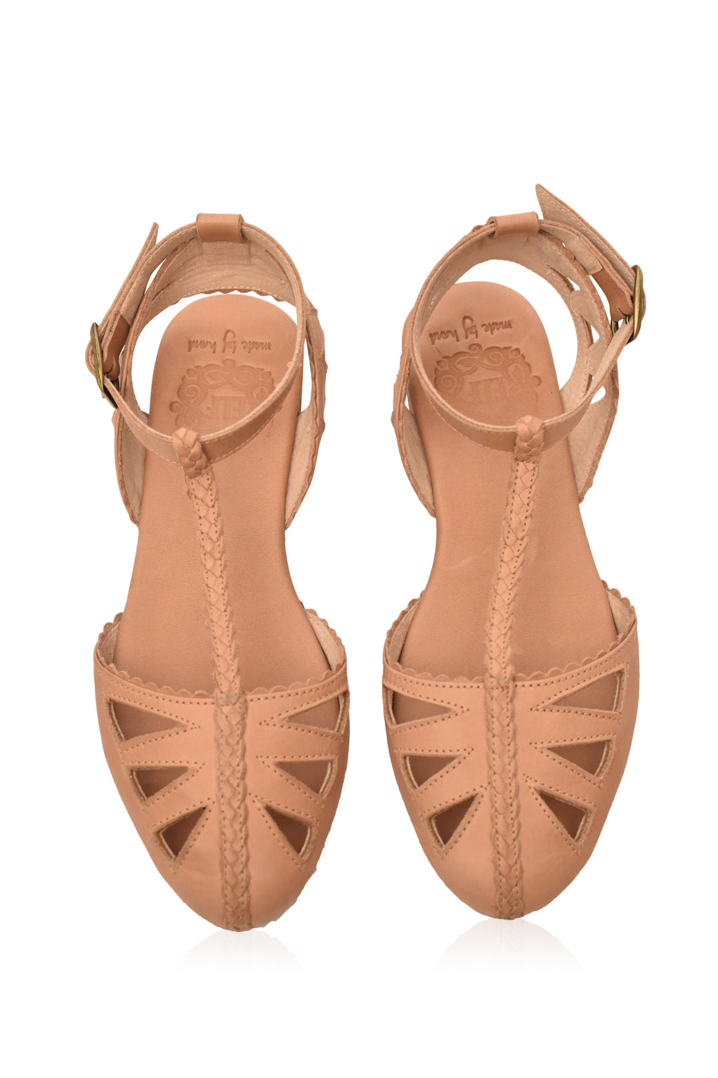 Bounty T-Strap Leather Sandals