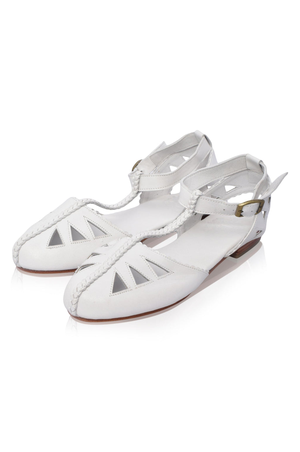 Bounty T-Strap Leather Sandals